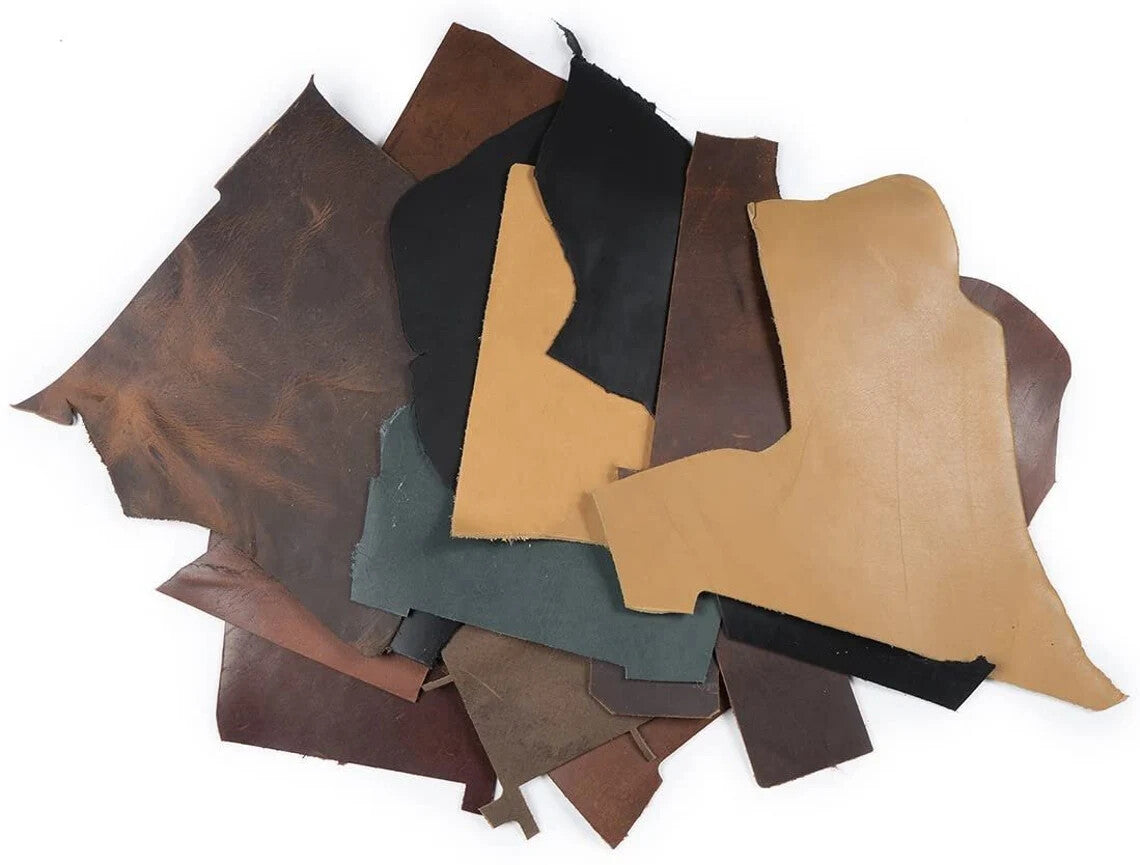 SCRAP --5 TO 9 OZ  Leather EARTH TONES --2 LB-3 LB-4 LB-6 LB-8LB-10LB