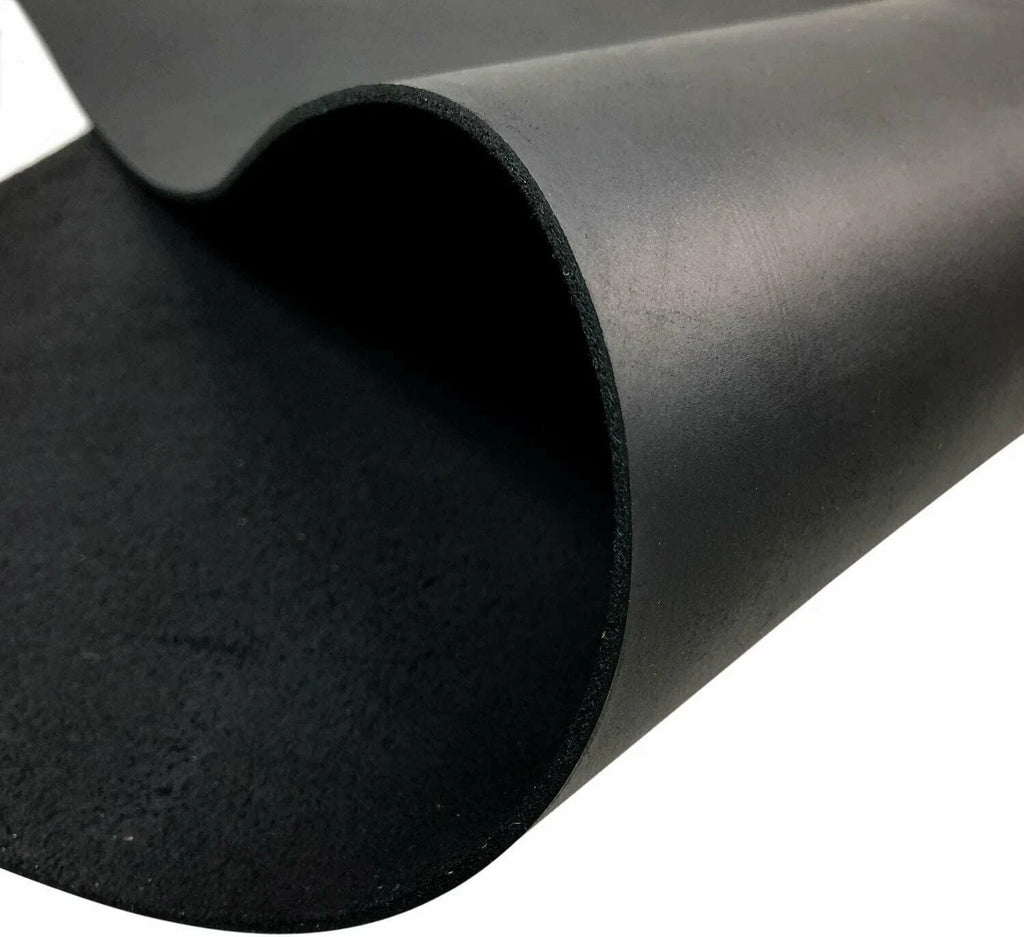 9/10 OZ CRAZY HORSE LEATHER HIDES Full Grain Squares COLOR BLACK 10''X72''