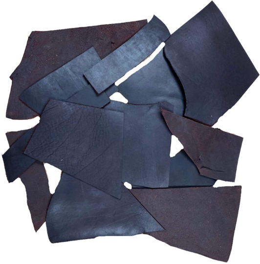 SCRAPs THICKNESS 9/10 OZ  Cowhide Latigo Dark Brown FULL GRAIN  TOOLING  Leather