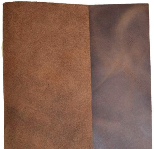 9/10 OZ Leather Square for Crafting BURBON BROWN Full Grain 30'X30''