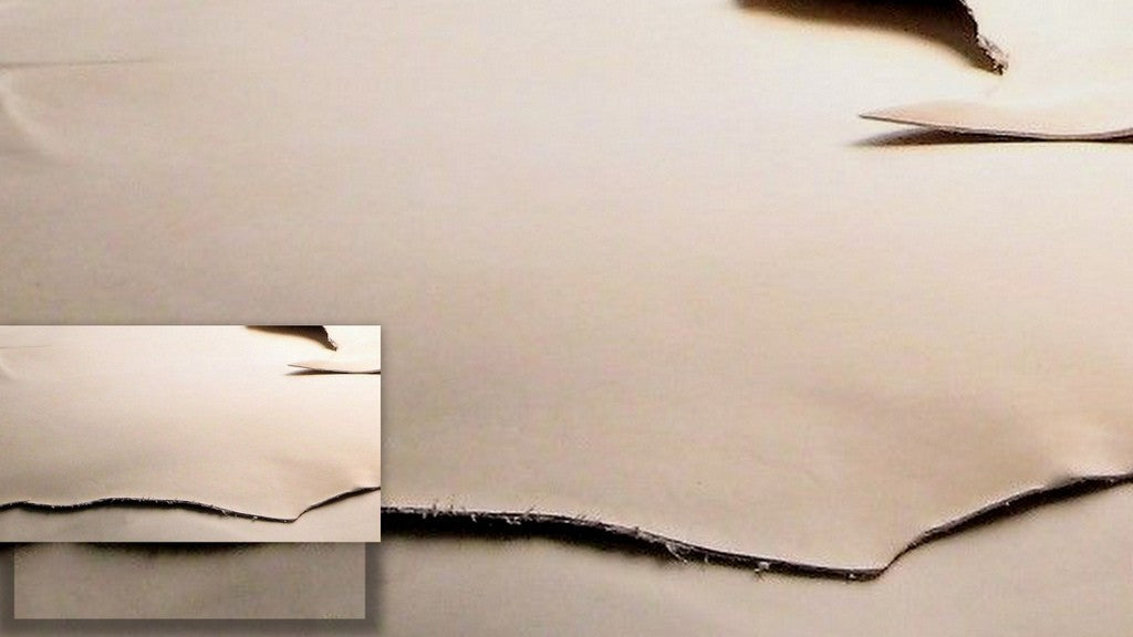 4/5 oz.-6/7 oz Vegetable Tanned Tooling  Full-Grain Natural color Hide Leather