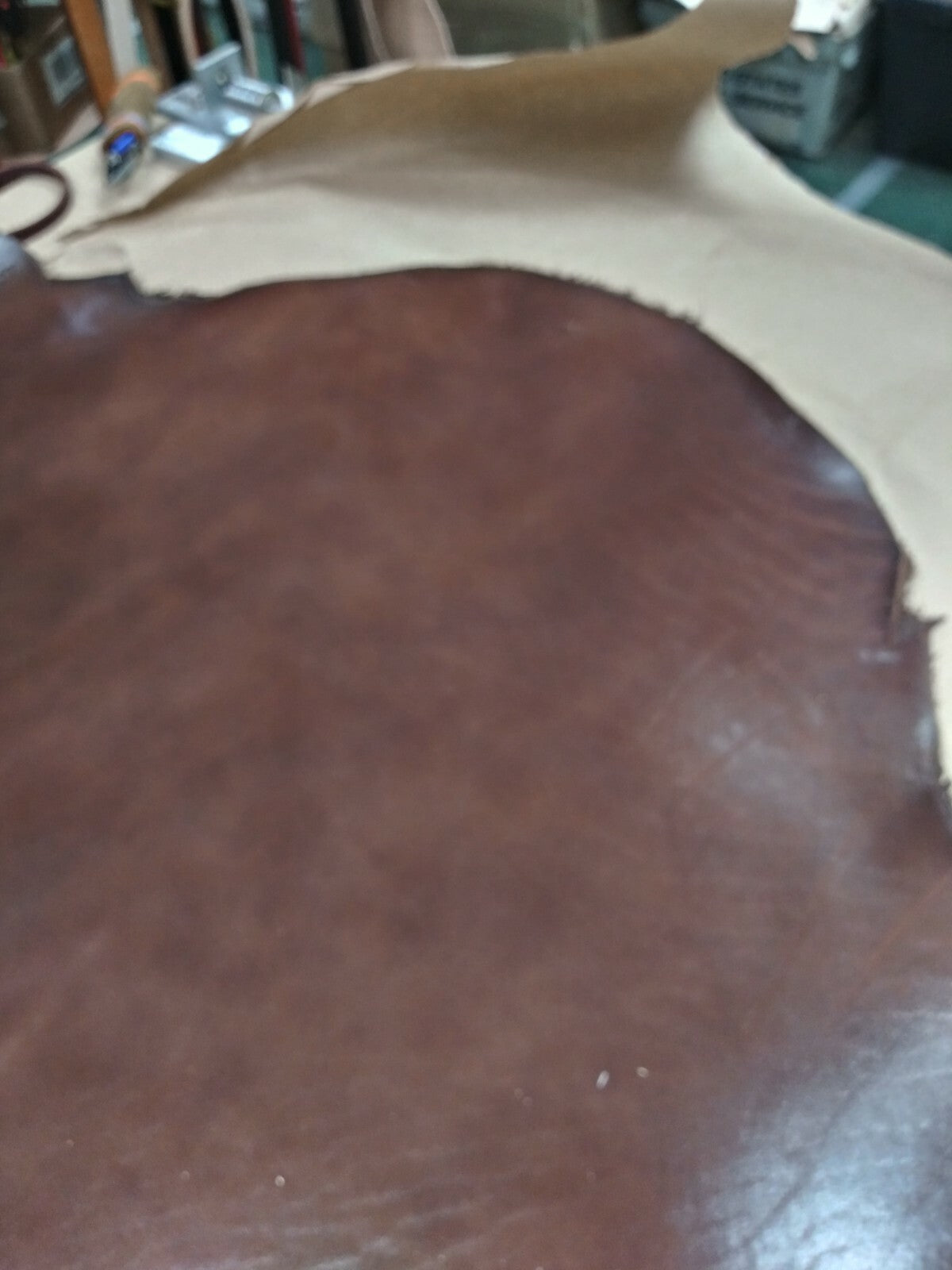 9/10 OZ cow brown coffe  Natural Grain Leather Crafts/Tooling/Workshop Crafts/
