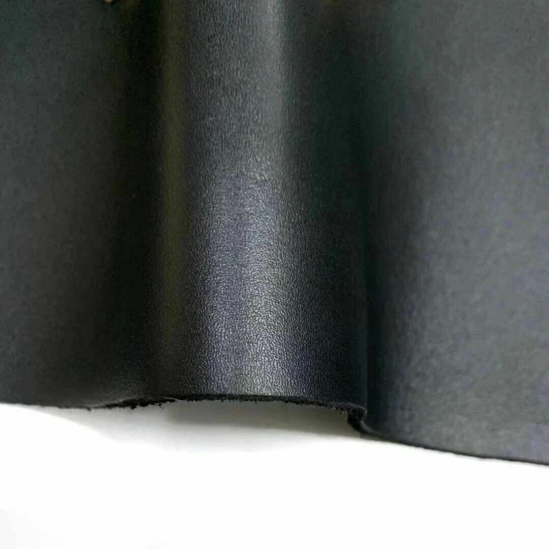 5/6 OZ.--9/10 OZ. CHROME WAXY Leather color black Tooling Leather, Molding Leath