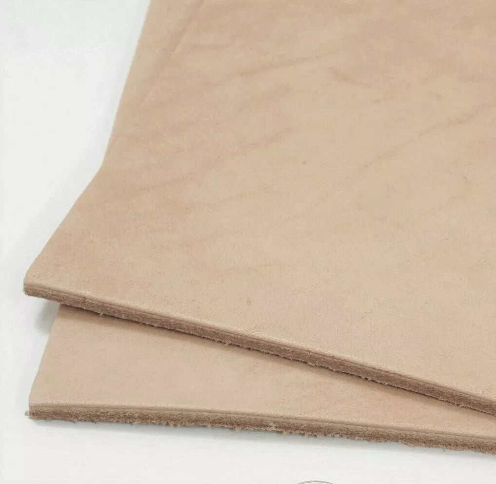 11/12-12/13-14/16 OZ Vegetable TANNED Natural Cow Leather Shoulder THICKNESS