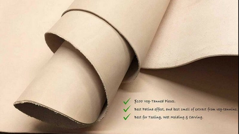 Vegetable TANNED Natural   tooling Stamping Cowhide Leather 7-8 /8-9/ 9-10 OZ
