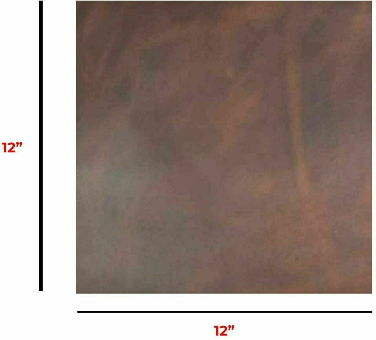 5/6 OZ Brown crazy horse Leather tooling Full Grain Leather Square 12''x 36''
