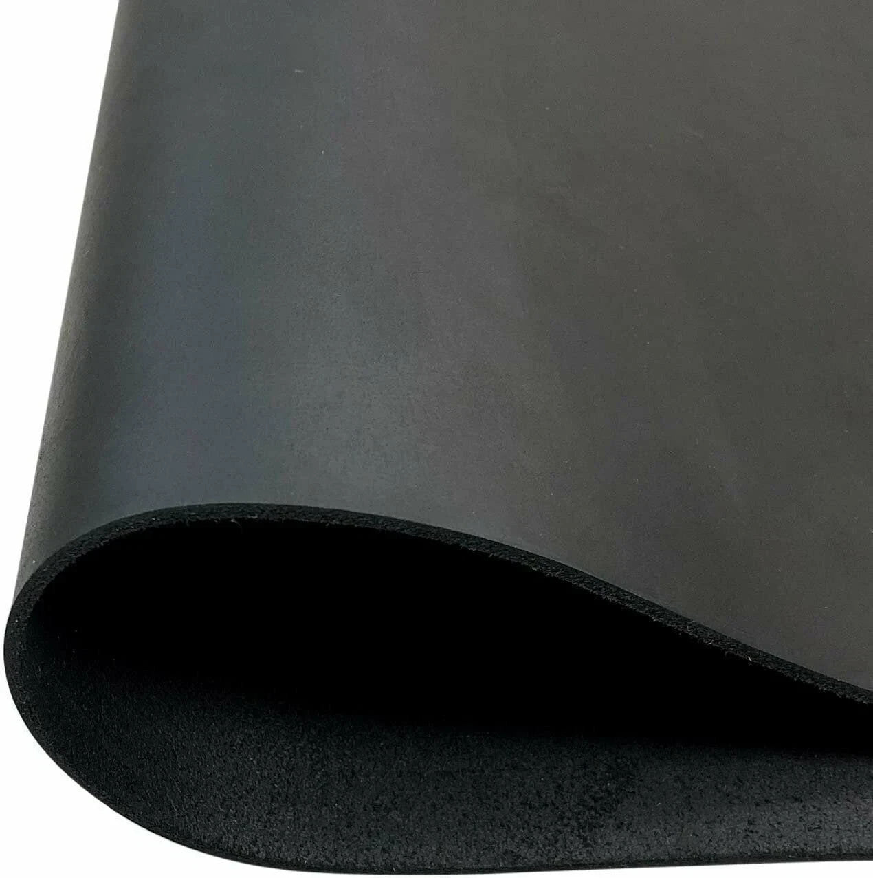 9/10 OZ CRAZY HORSE LEATHER HIDES Full Grain Squares COLOR BLACK 10''X72''