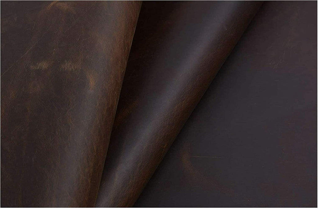 9-10 oz Bourbon Brown Leather  grass-fed cattle SUN DRIED Engraving, Stamping,