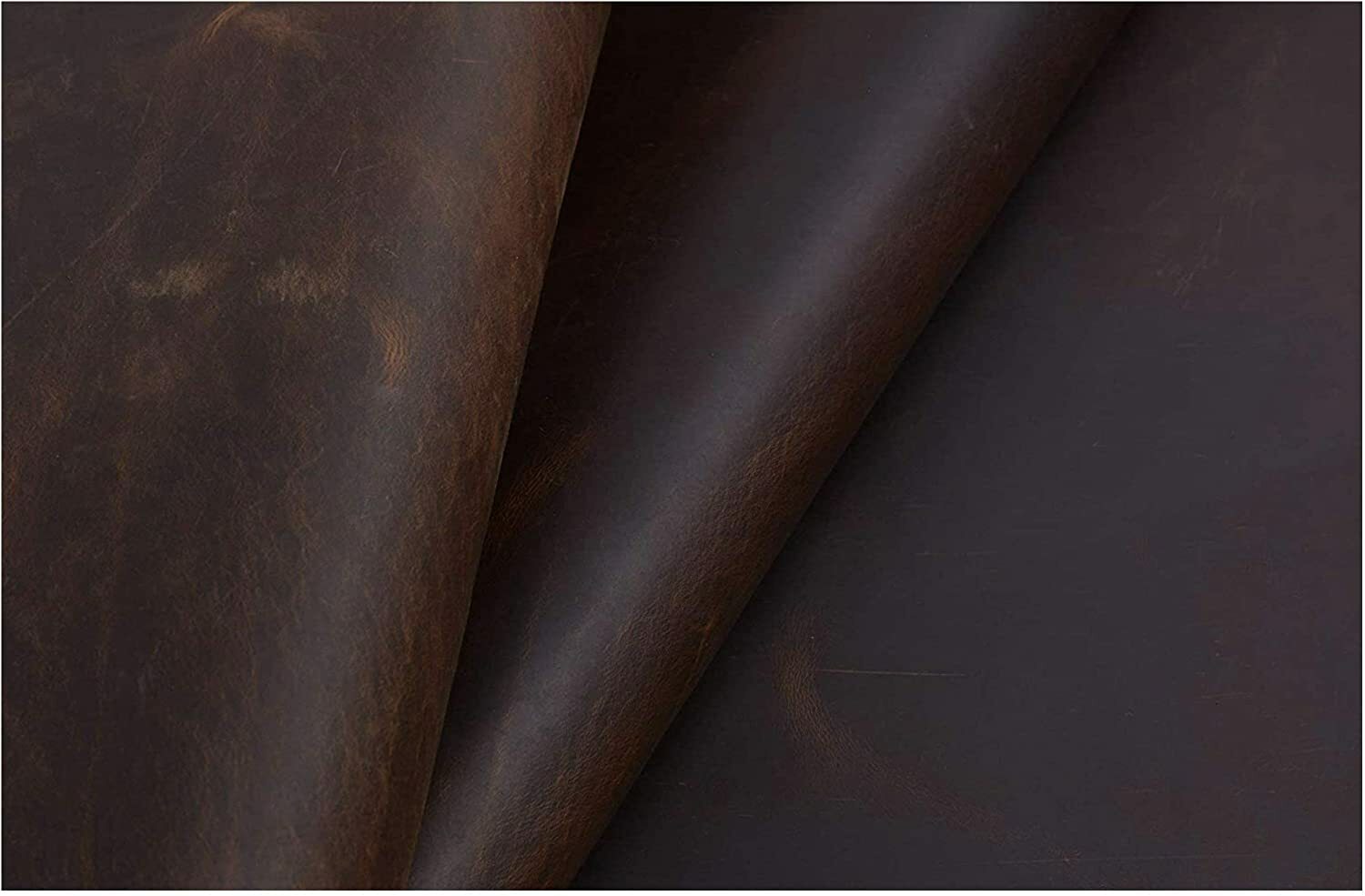 9-10 oz Bourbon Brown Leather  grass-fed cattle SUN DRIED Engraving, Stamping,
