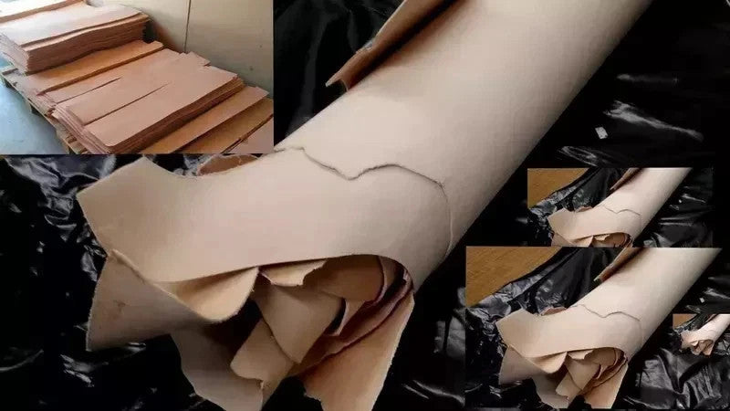2/3 /3/4/5/6 OZ. 100% Vegetable tanned Natural Stamping Cowhide Leather