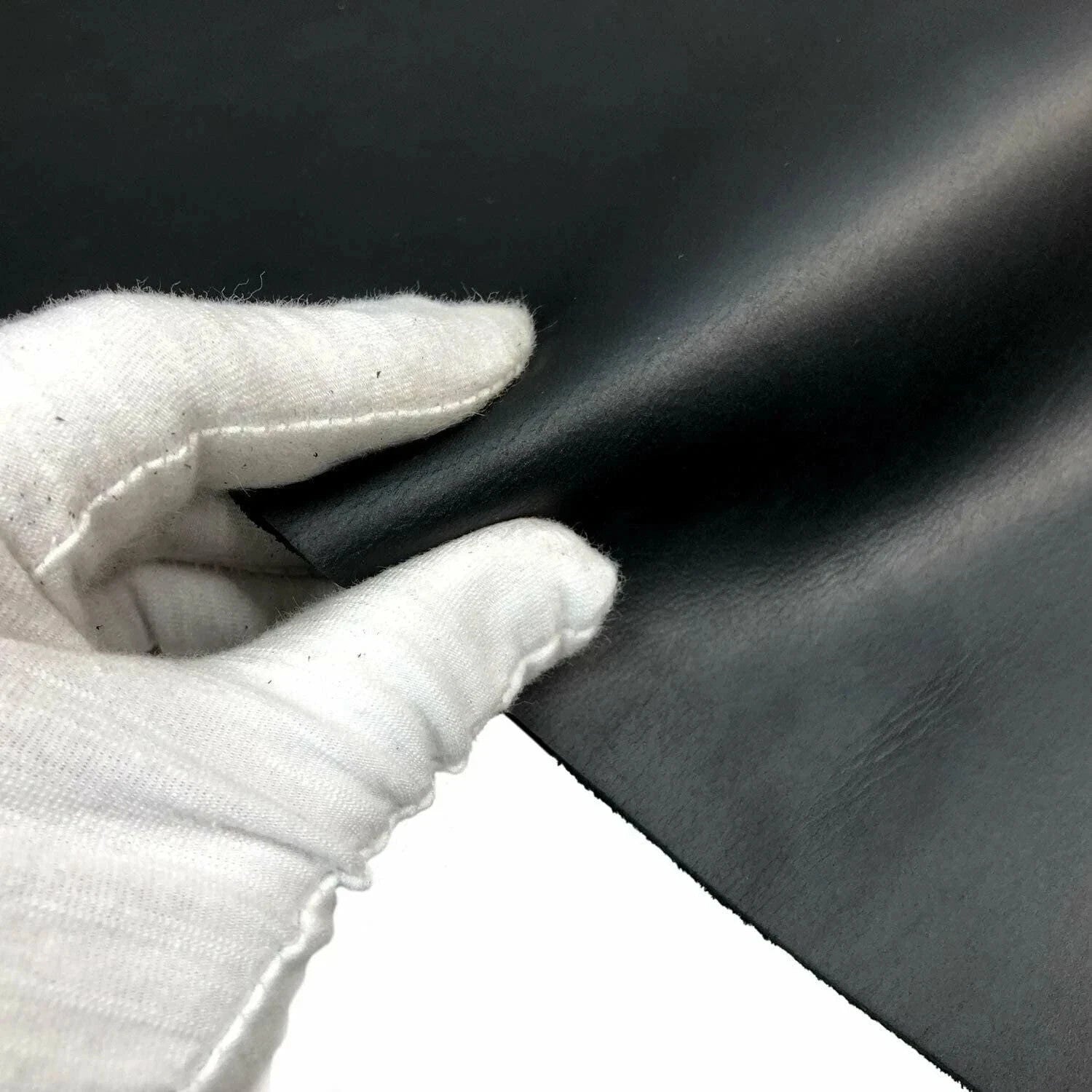 5/10 OZ ( 2.0-2.4 mm )crazy horse leather color black 12''width 84'' long