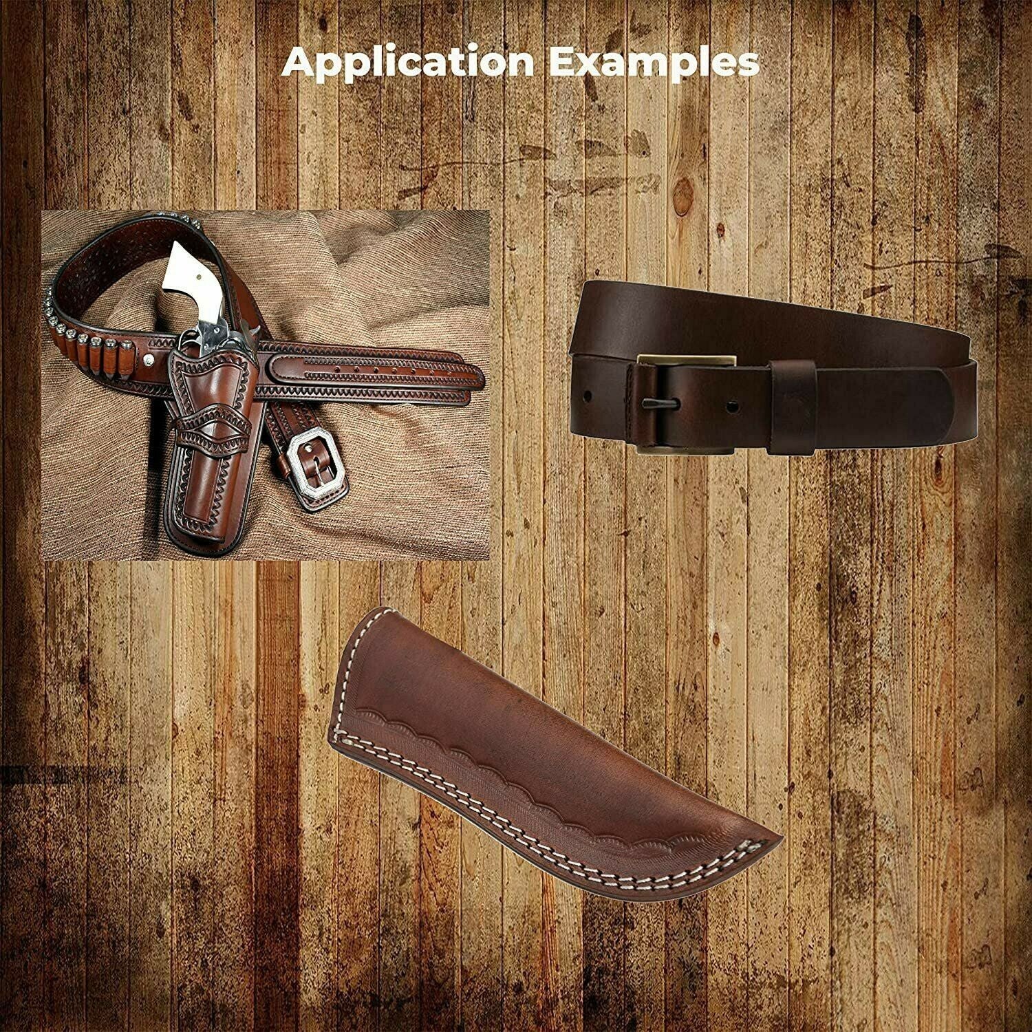 9-10 OZ (3.6-4mm) Latigo COW Leather-1" TO 4'' Wide X 84" Long DARK BROWN STRIP