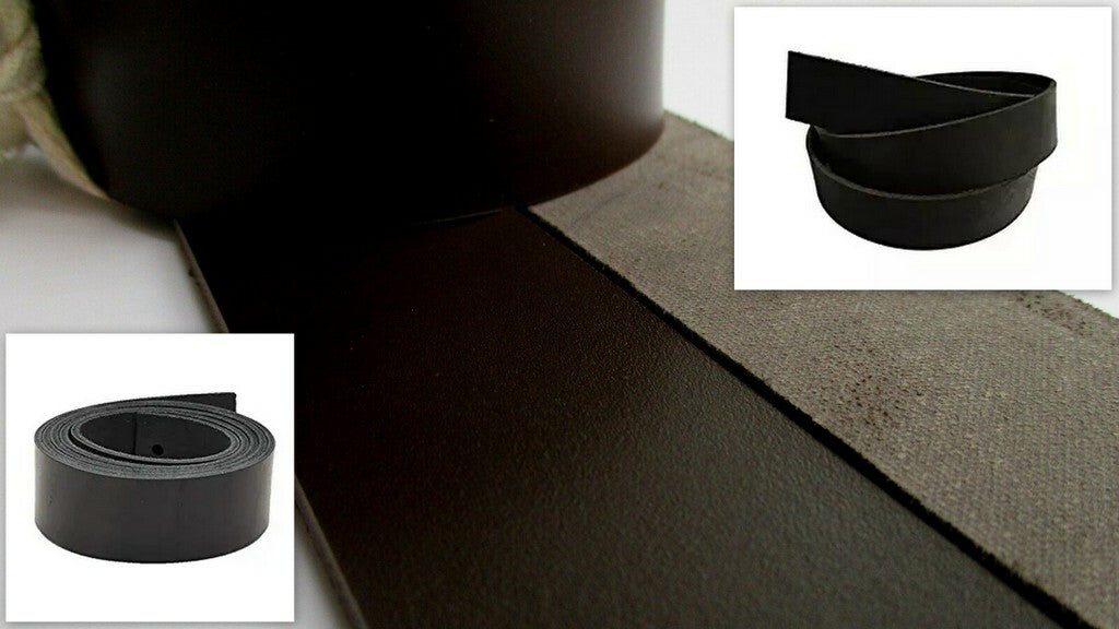 9/10 OZ.5/6 OZ  Cow Leather BLACK BRIDAL BLANKS BELT STRIP 3 pcs for 1 PCS price