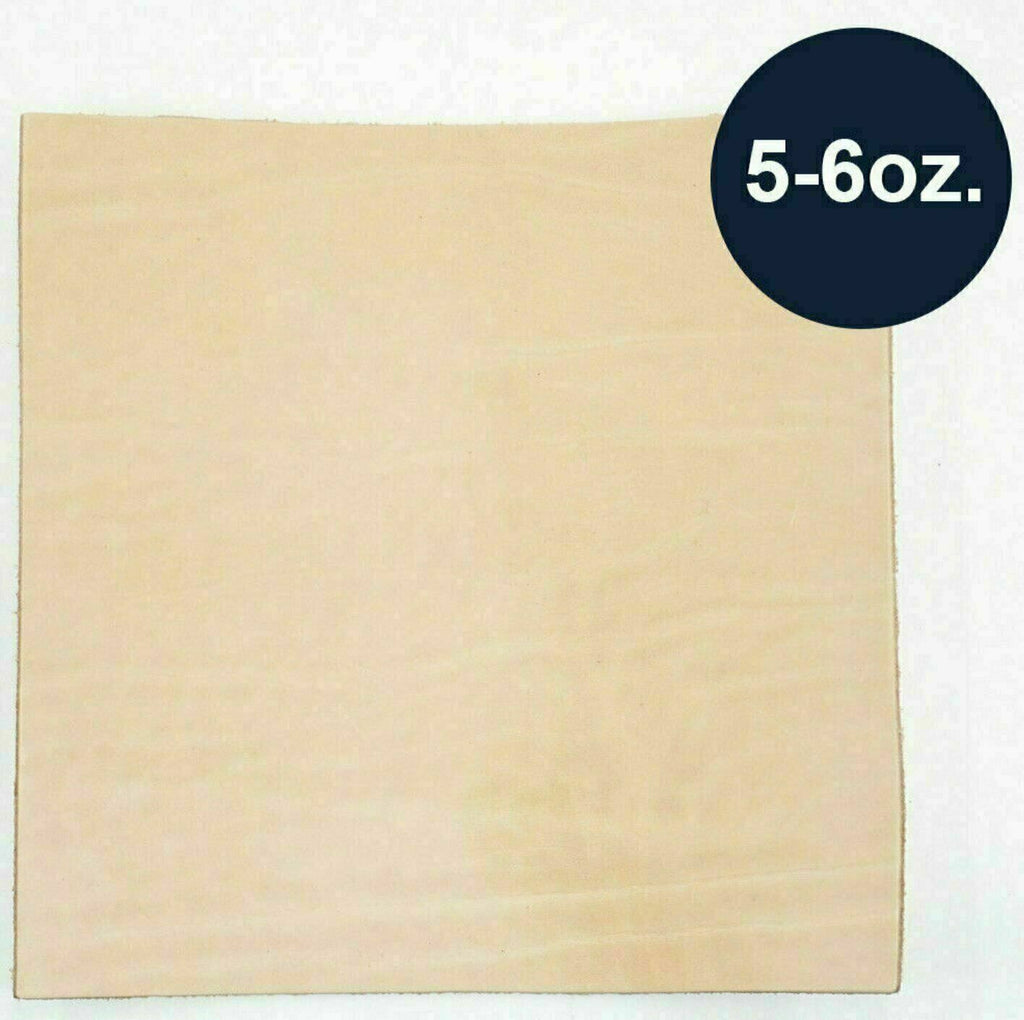 6/7 oz Natural Veg Ta Cowhide Leather  Piece Stamping, Carving, Tooling 30"x48"