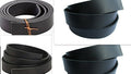 9/10 OZ.5/6 OZ  Cow Leather BLACK BRIDAL BLANKS BELT STRIP 3 pcs for 1 PCS price